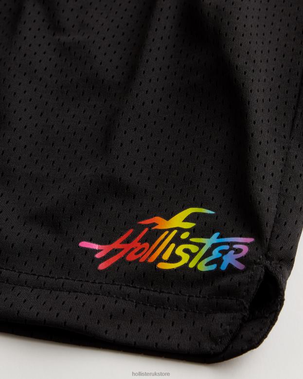 Bottoms Hollister Men Pride Mesh Logo Shorts 7\\ 48820612 Black